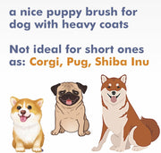 Pet Vacuum Grooming Brush Hair Remover Shedding Deshedding Attachment Tool Kit for Dogs and Cats (black)