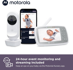 Motorola Nursery Baby Monitor VM44 - WiFi Video Baby Monitor with Camera 4.3