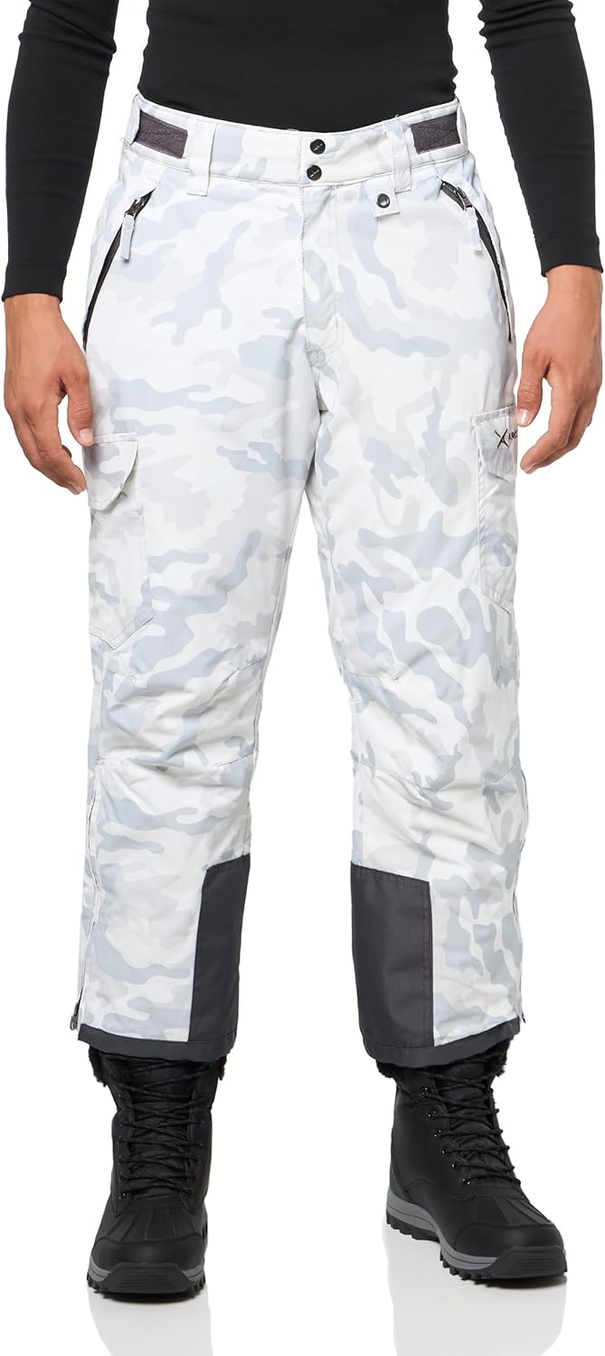 mens Snow Sports Cargo Pants skiing-pants - Camo Cloud