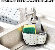 SKY-TOUCH Sink Caddy Sponge Holder, Kitchen Sink Storage Basket Hanging Bag Basket Organizer for Sponges Soaps and Cleaning Brushes Sink Accessories