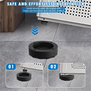 Cxqbsmy 4 Pcs Washing Machine Suction Cup Heightening Pad, Moisture Proof Shockproof and Anti-Slip Silion Pads for All Washing Machine Refrigerator Dishwasher Dryer, Support 150 KG(Black)