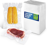SNH Packing 100-Pack Vacuum Sealer Bags 25x35 cm BPA-Free Precut Bags For Freezer, Microwave, and Sous Vide Vacuum Seal Bags for Food Storage - 30x40 cm Transparent