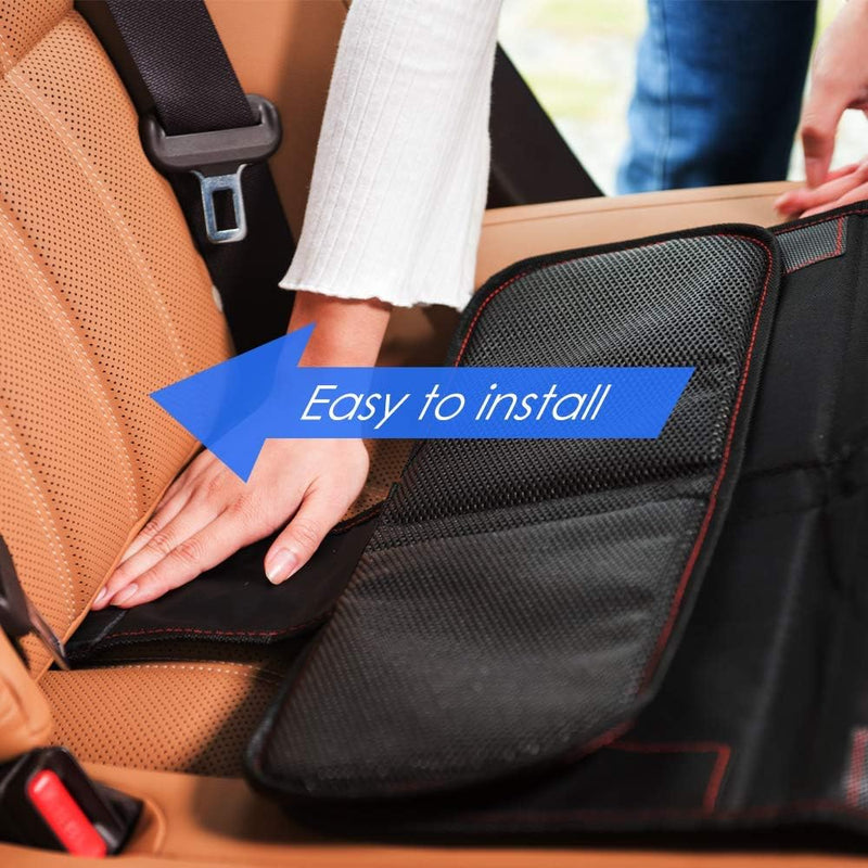 Funbliss Car Seat Protector for Baby Child Car Seats - Auto Seat Cover Mat for Under Carseat with Thickest.