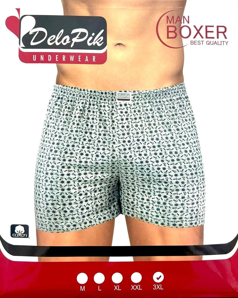 Delopik Men printed cotton boxer Pack of 4 pcs underwear boxer brief shorts multicolor (made in india)
