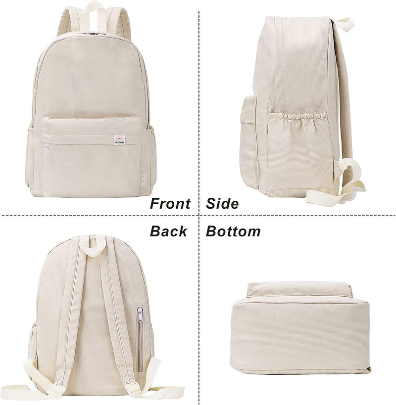 TIAASTAP Aesthetic Backpack School Bags for Teenage Girls Backpacks for School for Girls Women Backpacks for School College Backpack Back to School