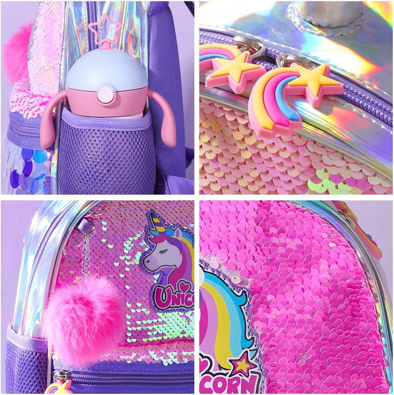 Eazy Kids Unicorn Sparkle Backpack - Pink