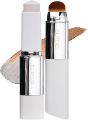 BLANC Cover Cream Stick V - Korean Color-Changing Foundation with Detachable Brush - Full to Medium Coverage Base Makeup (201 Fair, 0.45 oz) - 204 Tan