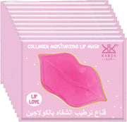 15 Pcs Collagen Lip Mask(15 8g) Lip Mask Sheet Collagen Lip Sleeping Masks for Dry and Dark Lips, Overnight Skincare Moistirizing Lip Plumper Nourishing Lip Balm Maskk for Women and Men - 10 PCS SET