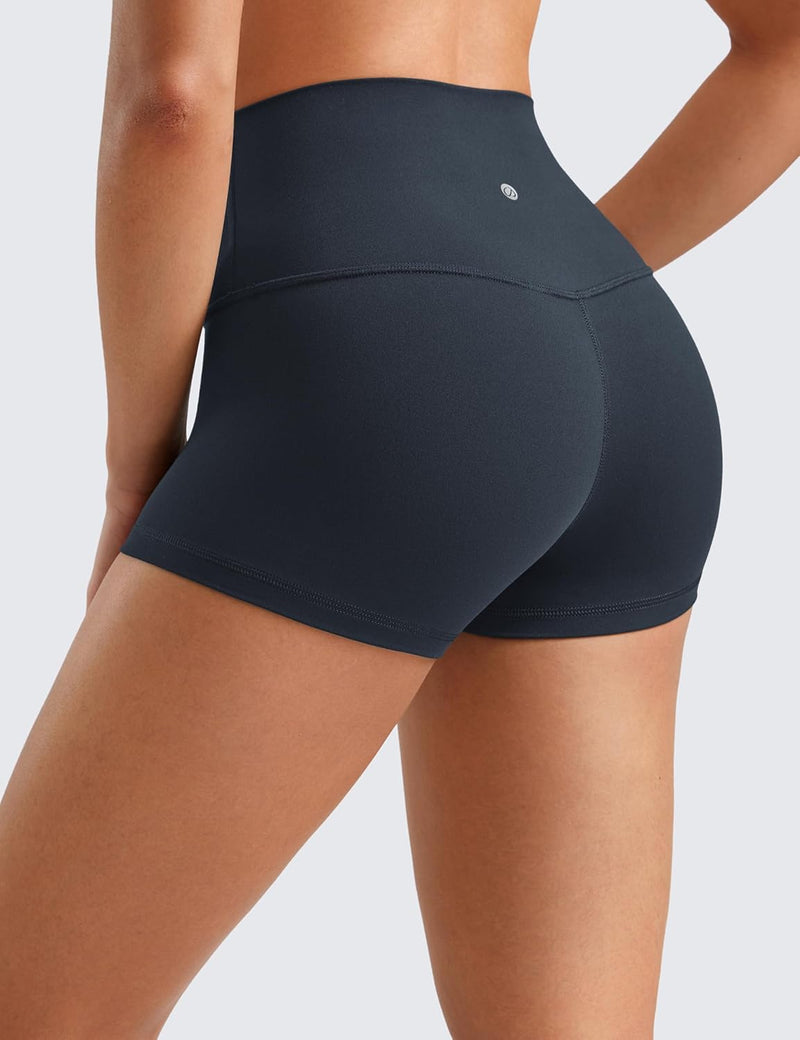 CRZ YOGA Womens Butterluxe Biker Shorts 2.5 Inches - High Waisted Yoga Workout Running Spandex Booty Shorts