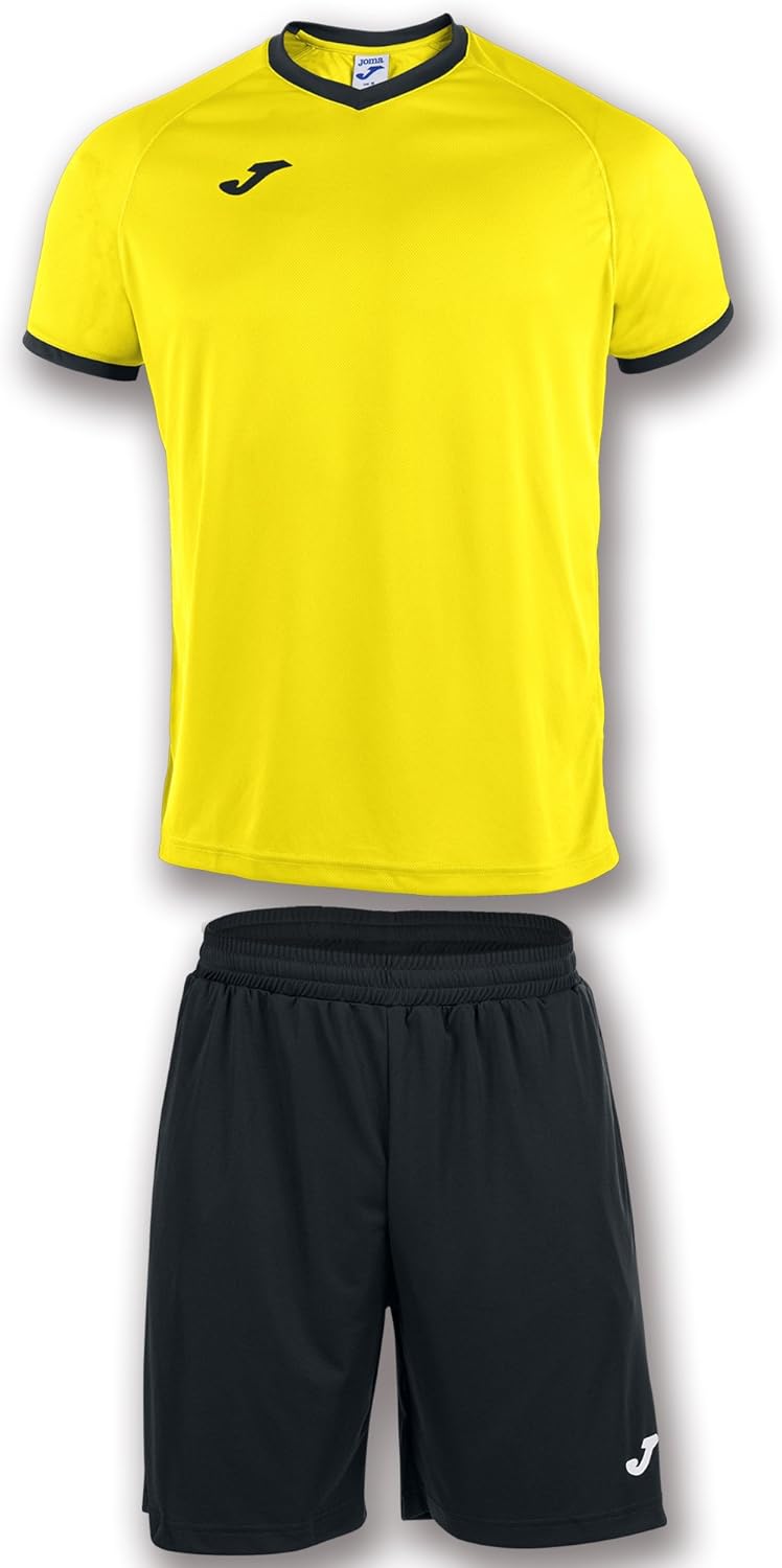Men's Academy M/Short Kit Set - L Yellow/Black