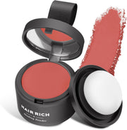 Hairline Shadow Powder, Hair Powder with Mirror for Women and Men, Instantly Hair Root Touch Up Hair Color, Long Lasting Coverage, Travel Design (31White) - 11#Vibrant Red