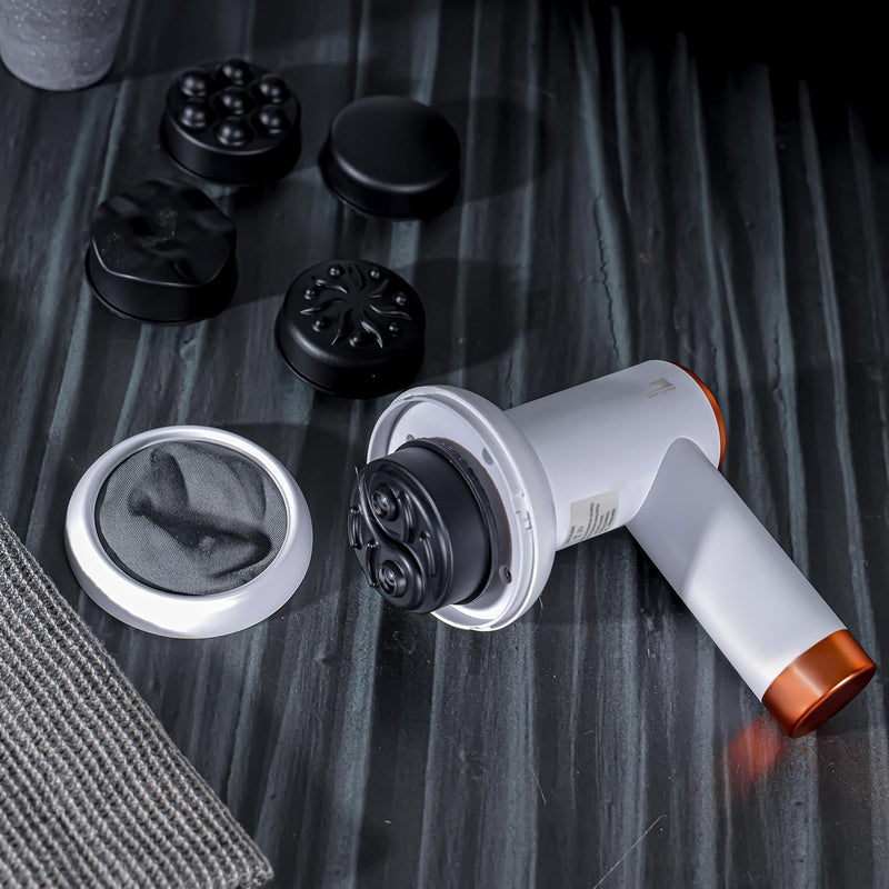 SKY LAND 5-in-1 Deep Tissue Massage Gun, Handheld Slimming Massager with 5 Heads, 6 Speed Levels, Cordless Body Contouring & Fat Burner Machine for Pain Relief, Recovery & Cellulite Removal EM-4139