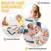 Mumoo Bear Toddler Toys, Magnetic Drawing Pad Doodle Board Educational Learning Toy For 1 2 3 Year Old Kids Birthday Gift (Blue)