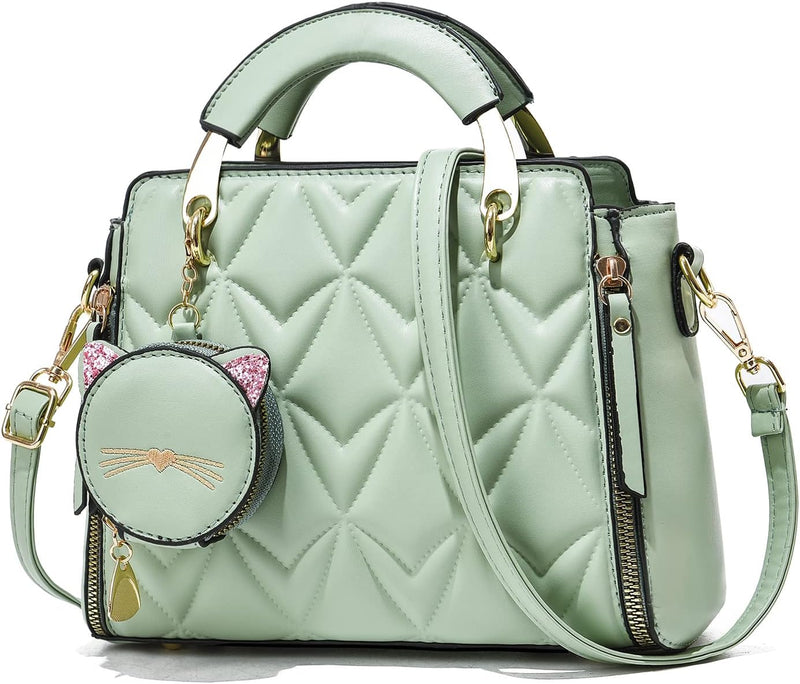 womens Xiaoyu001 Women Purse Satchel - Green Bubble