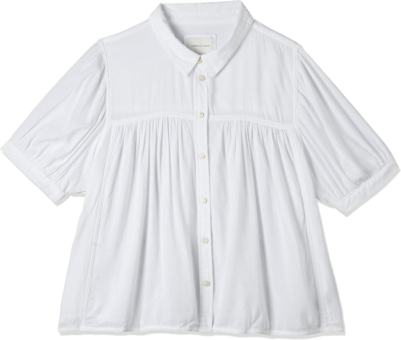 Womens Fashion Shirt U-0355-4701 Button Down Shirt (pack of 1) - White