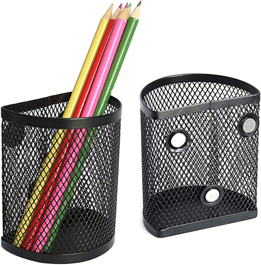 sddjqy Magnetic Pencil Holder - Locker Accessories, Magnetic Pen Holder for Refrigerator for Home School and Office, Black