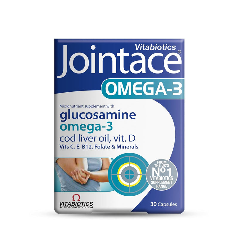 Vitabiotics Jointace Omega 3 Cod Liver Oil Glucosamine, 30 Capsules