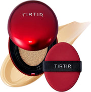 Mini Size TIRTIR Mask Fit Red Cushion Foundation Japan's No.1 Choice for Glass skin, Long-Lasting, Lightweight, Buildable Coverage, Semi-Matte (21N Ivory, 4.5g (Pack of 1)) - Beige Transparent 0.63 Fl Oz (Pack of 1)