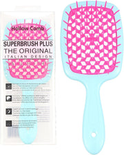 Hair Brush Comb For Hair Detangling Hair Brush Women Hair Styling Brush Hairbrush For Fine Hair Massage Comb Straw Hair Brush Vented Light Green+Purple - 015 Rose Red+Light Green