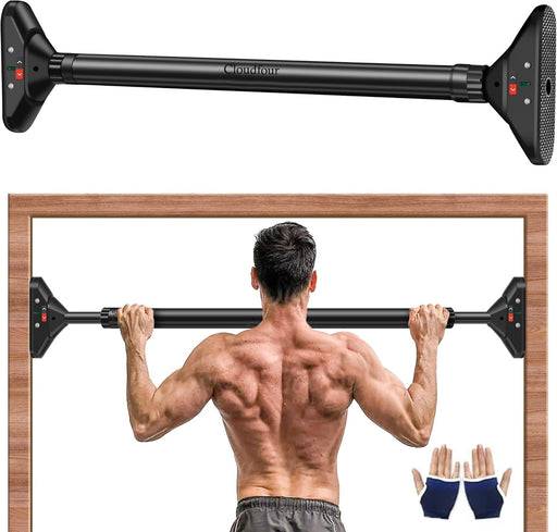 CLOUDFOUR Pull Up Bar, Adjustable Strength Training Chin up Bar, Door Bar 78-98cm, Indoor Fitness Bar, Workout Equipment for Home Gym Sports Exercise Upper Body Workout, Safe Locking Non-slip