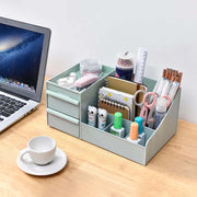 ALOXE Cosmetic Organizer Box Drawers Storage Plastic Stationary Box | Make Up Organiser For Women