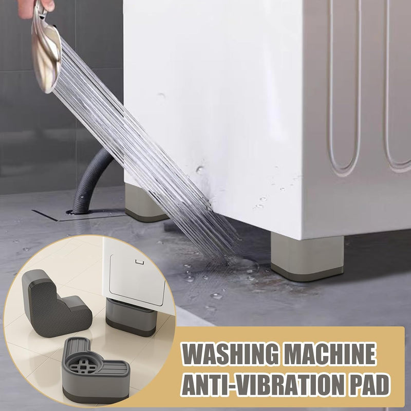 Vibration Pads for Washer and Dryer - 4X Washer Dryer Pedestal,Shock-Absorbing Heighten Stabilizer, Noise Reduction Appliance Accessories for Apartment Use