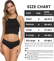 GNEPH Womens Underwear Cotton Panties for Women Underpants Briefs Hipster Lace Bikini 5 Pack