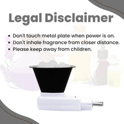 SIGNAMIO® 2 Pcs Kapoor Dani Electrical Camphor Diffuser Burner Set Oil Diffuser for Home, Featuring a bakhoor Burner and Electric dhup dani for Pooja Room