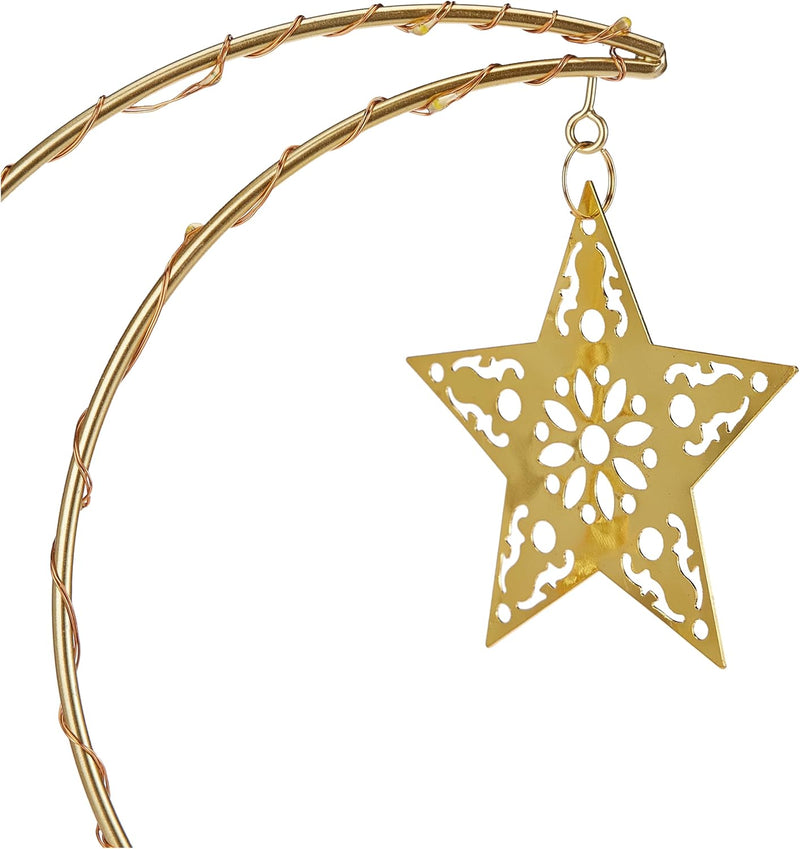 Eid Moon With Stars Decorative Lights | Ramadan Decoration Lights
