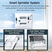 Smart Window Cleaner, Window Cleaning Robot with 3 Automatic Cleaning Modes Glass Cleaning Robot 3000pa Suction Power Window Cleaner Window Cleaning Device for High-Rise Glass Cleaning