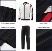 Men's Casual Tracksuits Long Sleeve Jogging Suits Sweatsuit Sets Track Jackets and Pants 2 Piece Outfit, Jw-140, M