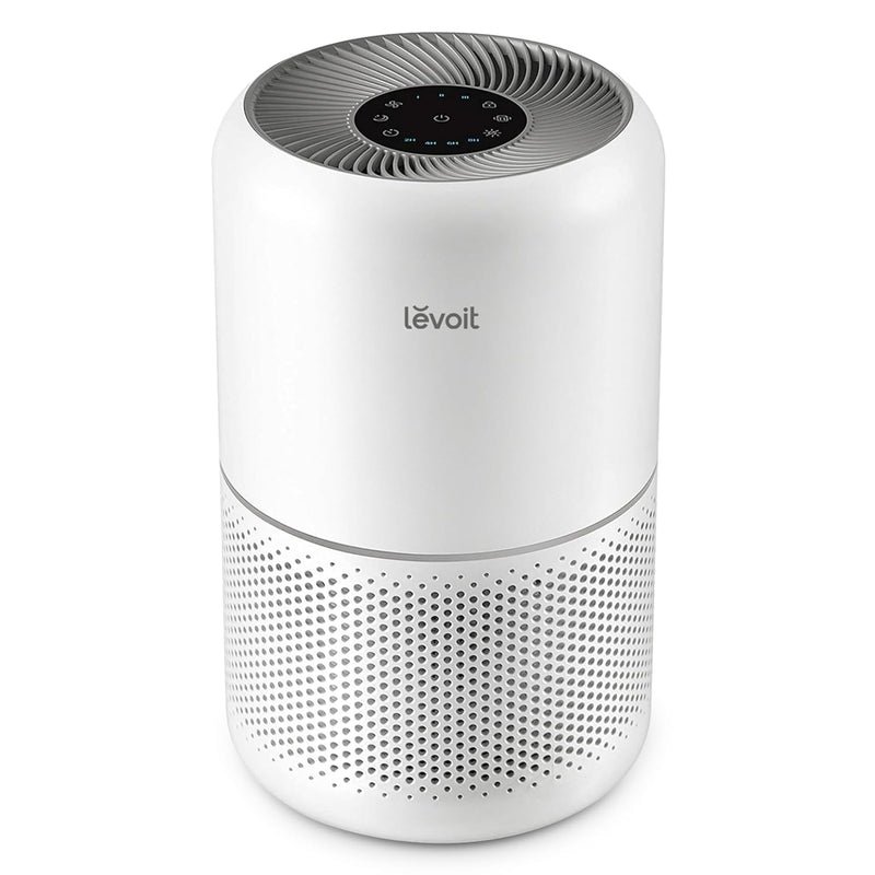 Levoit Air Purifiers for Home Dust Smoke Pet Hair, Up to 40m�, H13 True HEPA Air Filter with Timer, Sleep Mode, Ozone Free, 24dB Quiet Air Cleaner for Bedroom, Office, Core 300, White