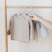 3 Sprouts Baby Wheat Straw Plastic Clothes Hangers - Pack of 30 - Speckled Gray