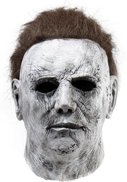 Michael Myers Mask Halloween Scary Mask Horror Masquerade Cosplay Party Props Mask for Adults Realistic Horror Killer Latex Mask Full Head Masks - A