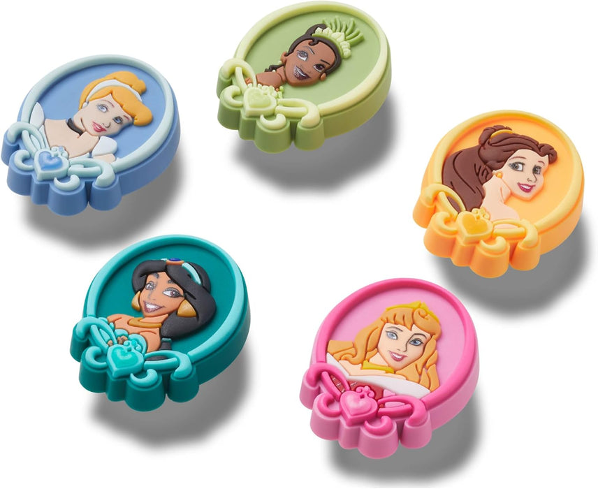 Crocs Unisex Adult Disney Princess Shoe Charms, Pack of 5, Multicoloured, multicoloured, Einheitsgröße