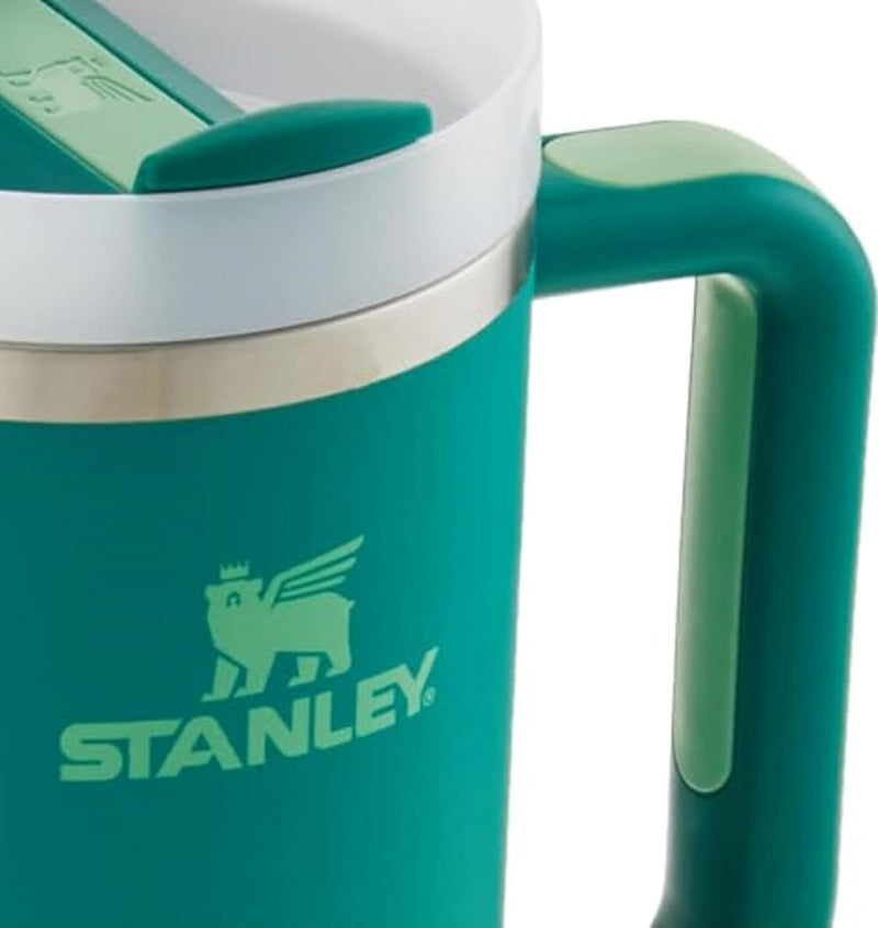 Stanley Quencher H2.0 Tumbler with Handle & Straw 40 oz | Twist On 3-Way Lid | Cupholder Compatible for Travel | Insulated Stainless Steel Cup | BPA-Free | Seafoam