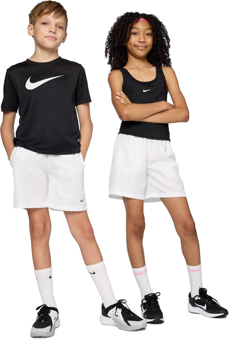 Unisex Kids DF MULTI WVN SHORT Shorts - WHITEWHITE(BLACK)