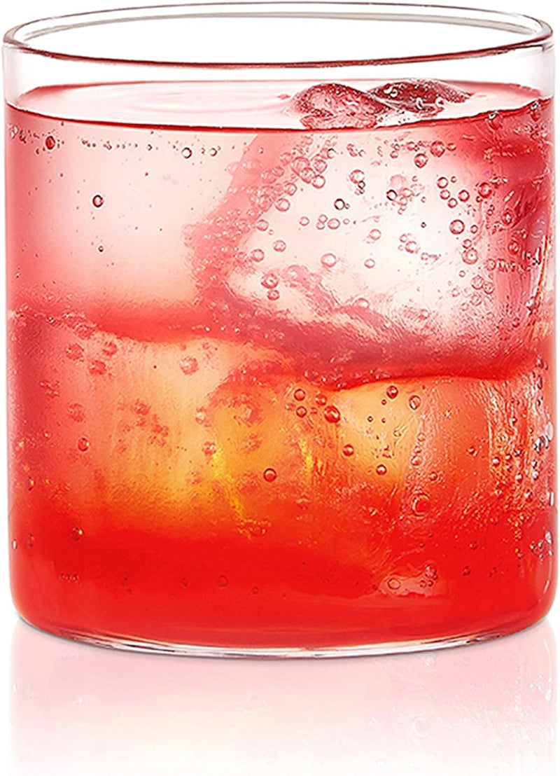 Borosil Vision Transparent Water Glass/Cold Drink Tumbler/ Beer Glass/Juice Glass Set of 6 Pcs (295 ML each) Flame Proof Glasses, Microwave & Dishwasher Safe