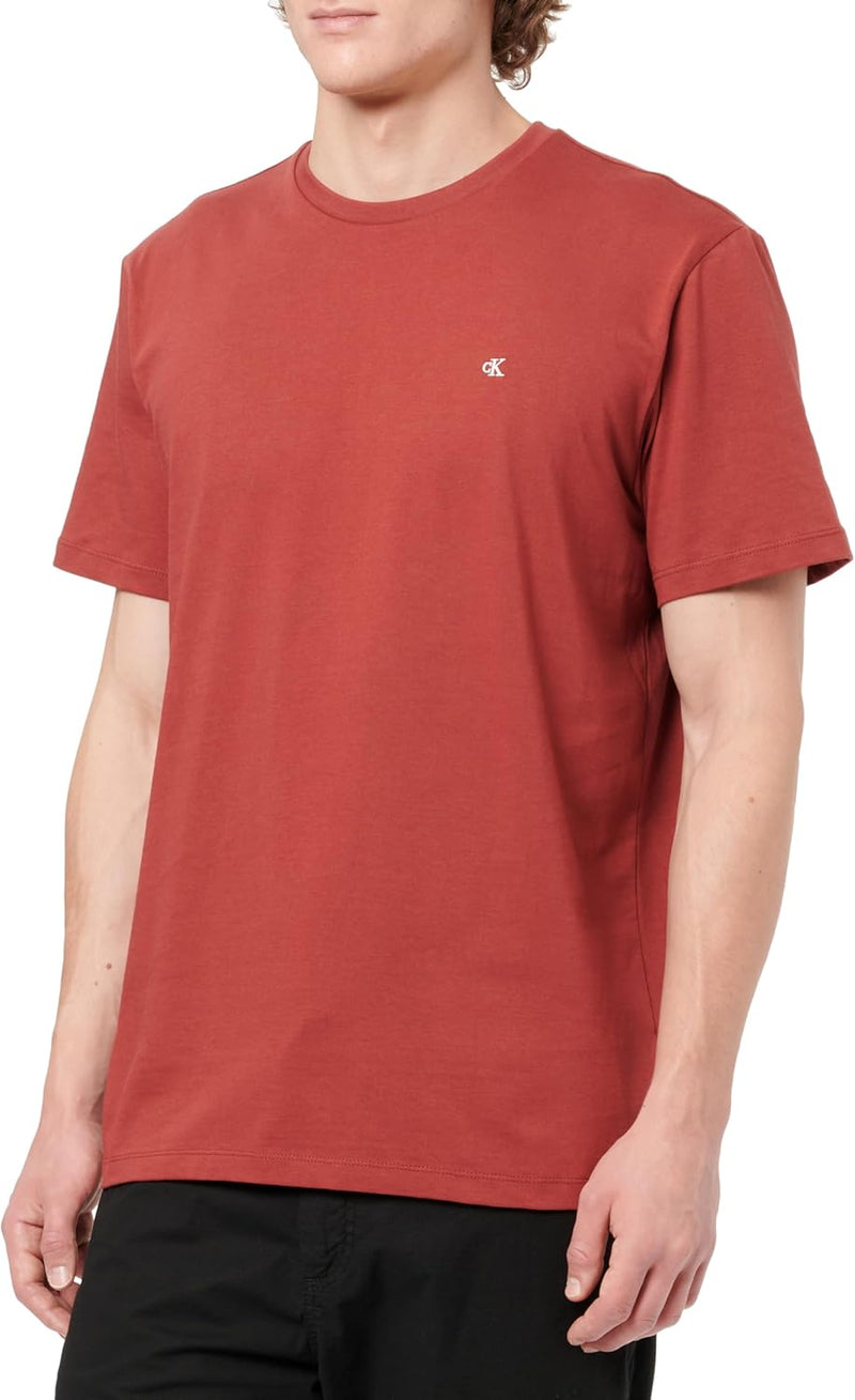 mens Ss Classic Monogram Tee Lv04rd254g T-Shirts - Red Pear