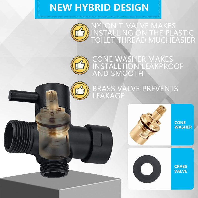 Brushed Nickel Handheld Bidet Sprayer for Toilet, Premium Stainless Steel Bathroom Bidet Sprayer Set, Baby Cloth Diaper Sprayer with Complete Bidet Spray Hoses Kit, Support Wall or Toilet Mount