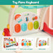 2 in 1 Baby Gym Play Mat & Baby Learning Walker,Baby Activity Mat with Removable Play Piano Panel,Musical Activity Center with Lights, Baby Push Walkers & Tummy Time Mat for Infant Newborn Toddlers