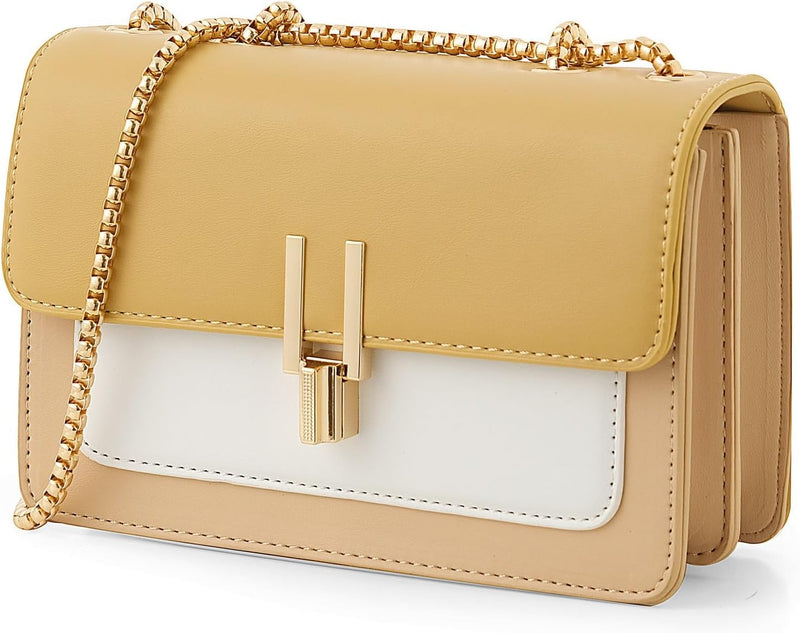 Crossbody Bags for Women Leather Designer Women's Crossbody Handbags Cute Purses - #2 Yellow