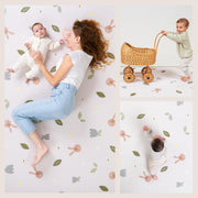 Taf Toys Baby Play Mat - Tummy Time & Crawling Foam Mat with Interlocking Floor Tiles, 72x48 Inches Puzzle - X-Large Play Mat for Infants & Toddlers