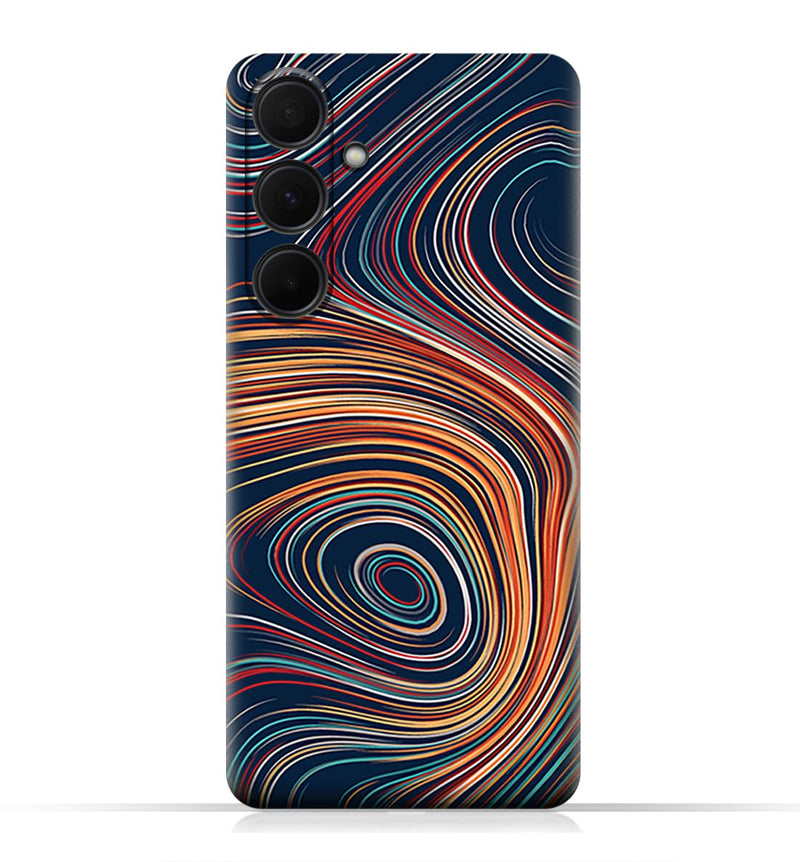 AMC Design TPU Mobile Case Cover compatible with Samsung Galaxy A35 model with Abstract Swirled Stripes Pattern