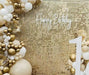 Decor Essentials Shimmer Wall Panel Sparkle Sequin 35cm x 35cm Wedding Backdrops Decorations (Gold)