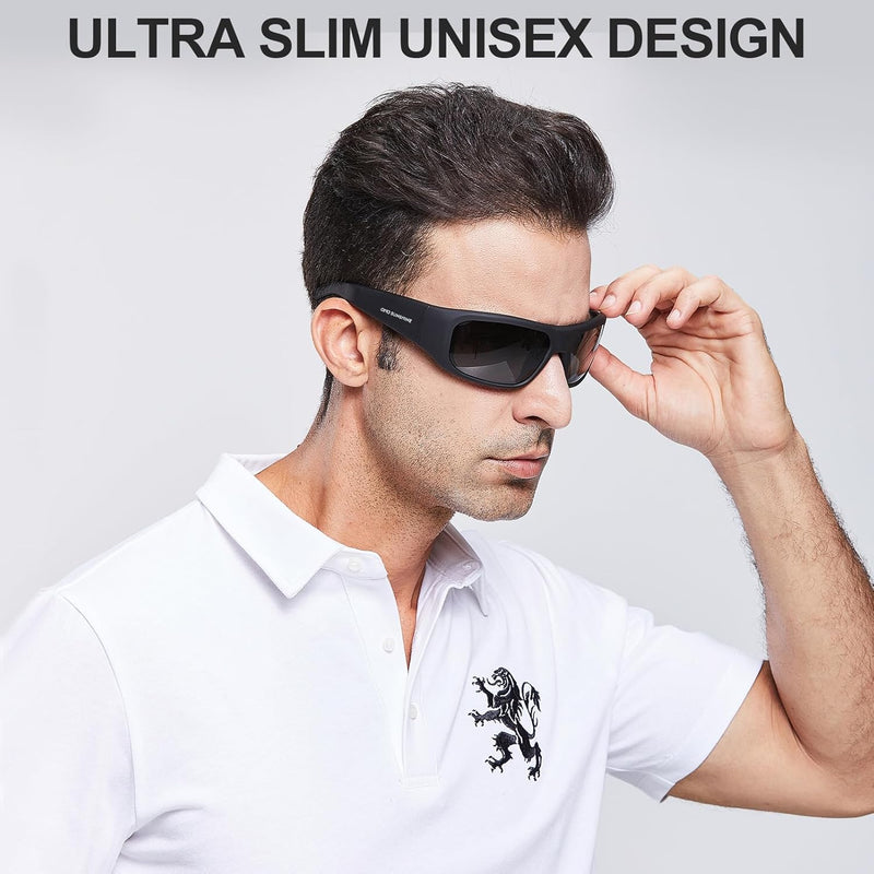OhO sunshine Smart Glasses Unisex,Polarized Sunglasses with Bluetooth Speaker,Athletic/Outdoor UV Protection and Voice Control