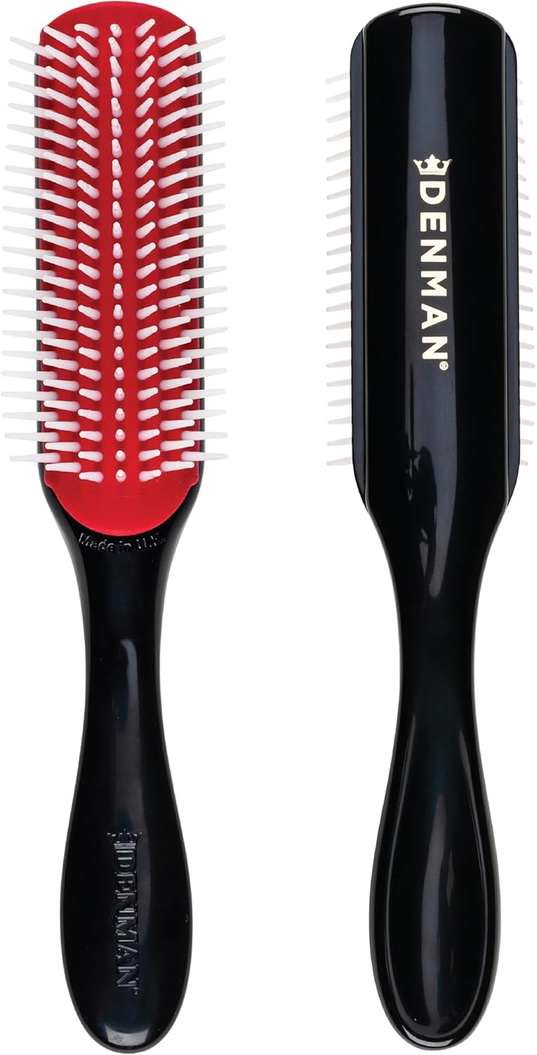 Denman Classic Styling Brush 7 Rows - D3 - Hair Brush for Blow-Drying & Styling â€“ Detangling, Separating, Shaping & Defining Curls