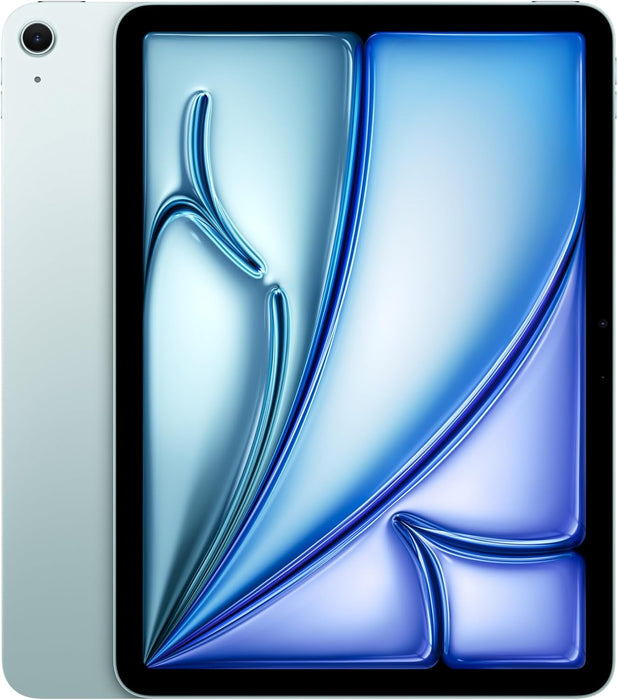 Apple iPad Air 11-inch (M2): Liquid Retina display, 128GB, Landscape 12MP Front Camera/12MP Back Camera, Wi-Fi 6E, Touch ID, All-Day Battery Life - Starlight (Renewed)
