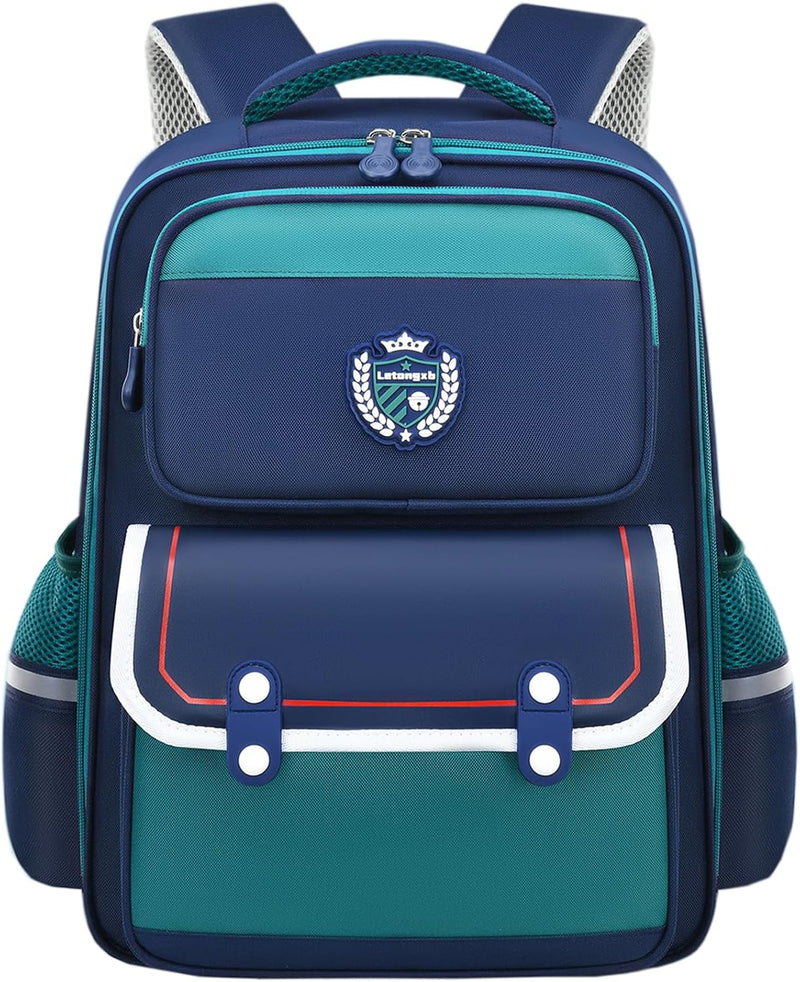 Kids Backpack for Boys Girls Teens Elementary Kids Bookbag Elementary School Bags Simple Modern Large Toddler Kindergarten Bookbags Lightweight Waterproof Bag for Child - Green