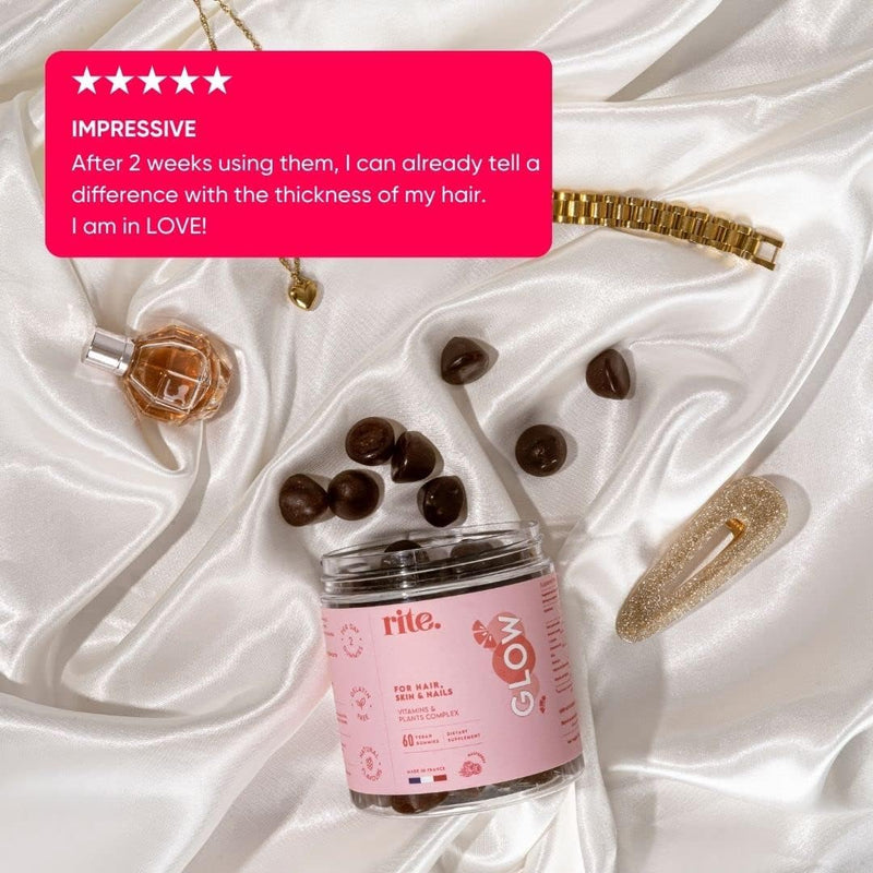 rite GLOW x3 month pack for optimal results 2000% Dv Biotin With Zinc, Selenium Hair Growth, Stronger Nails & Healthy Skin Sugar free